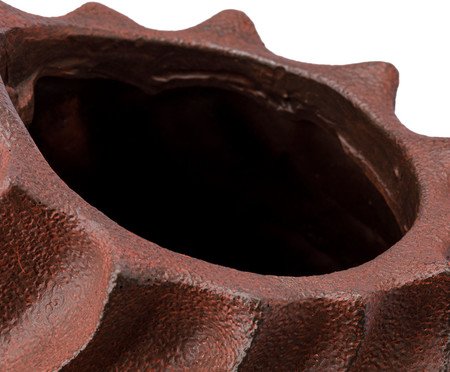 Vaso Cerêmico Chamas Marrom | Westwing