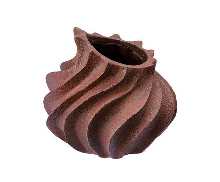 Vaso Cerêmico Chamas Marrom | Westwing
