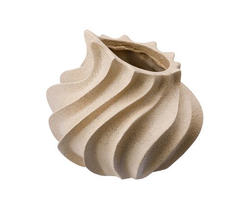 Vaso Cerêmico Chamas Bege, Bege | WestwingNow