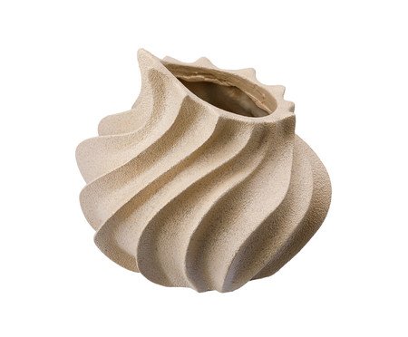 Vaso Cerêmico Chamas Bege | Westwing