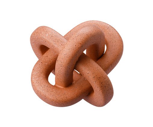 Escultura Elos de Correntes Marrom, Marrom | WestwingNow