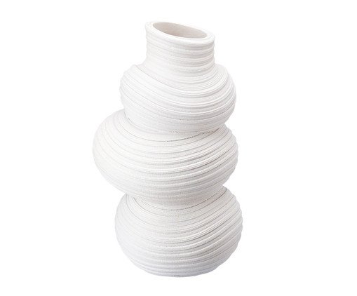 Vaso Cerêmico Balls Branco, Branco | WestwingNow