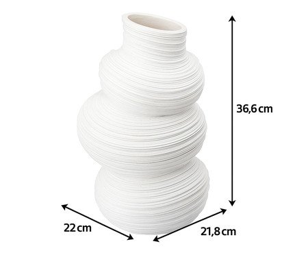Vaso Cerêmico Balls Branco | Westwing