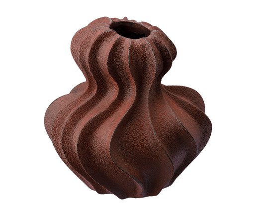 Vaso Cerêmico Ondas marrom, Marrom | WestwingNow