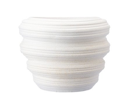 Vaso Cerêmico Redemoinho Branco | Westwing