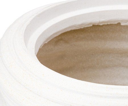 Vaso Cerêmico Redemoinho Branco | Westwing