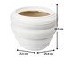 Vaso Cerêmico Redemoinho Branco, Branco | WestwingNow