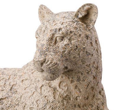 Escultura Onça em Repouso Bege | Westwing