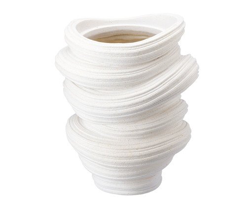 Vaso Cerêmico Elos Branco, Branco | WestwingNow