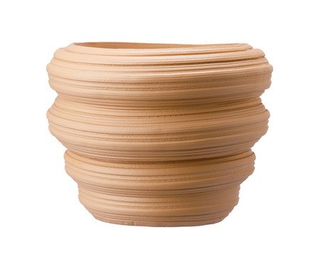 Vaso Cerêmico Redemoinho Bege | Westwing