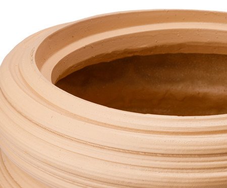Vaso Cerêmico Redemoinho Bege | Westwing