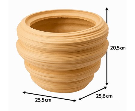 Vaso Cerêmico Redemoinho Bege | Westwing