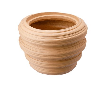 Vaso Cerêmico Redemoinho Bege | Westwing