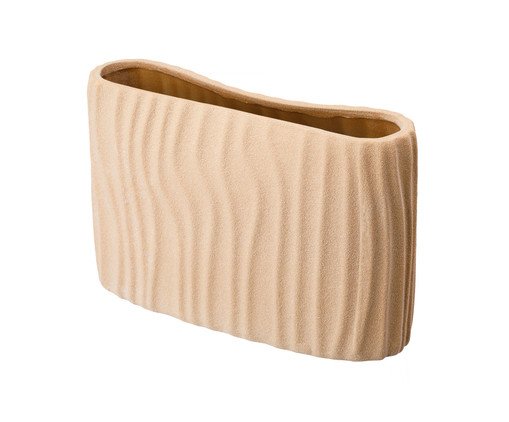 Vaso Cerêmico Relevos Bege, Bege | WestwingNow