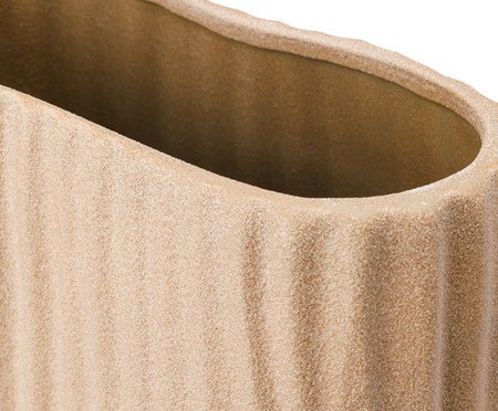 Vaso Cerêmico Listras Bege | Westwing