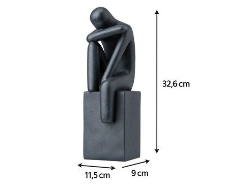 Escultura Solidão Preto | Westwing