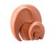 Escultura Elefantes Terracota, Marrom | WestwingNow