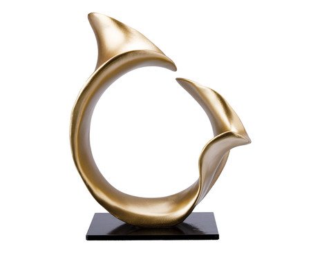 Escultura Ostra Dourada | Westwing