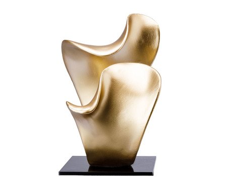 Escultura Ostra Dourada | Westwing