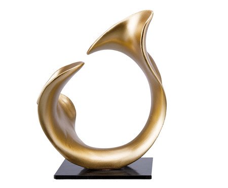 Escultura Ostra Dourada | Westwing