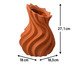 Vaso Cerêmico Ciclone Terracota, Marrom | WestwingNow