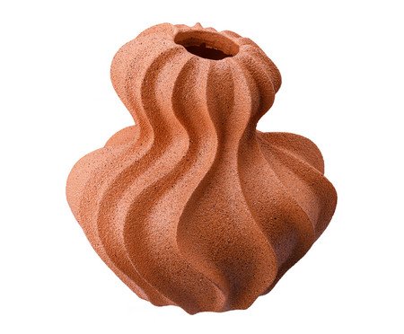 Vaso Cerêmico Ondas Terracota | Westwing