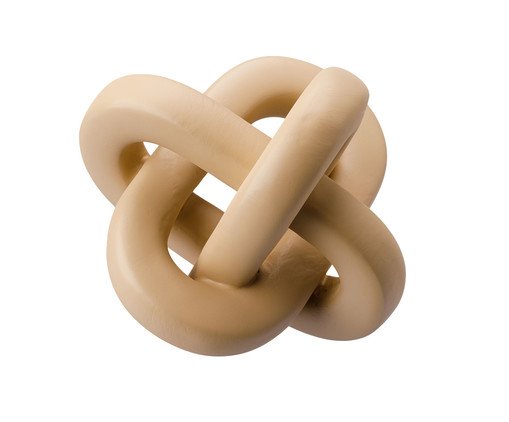 Escultura Elos de Correntes Bege, Bege | WestwingNow