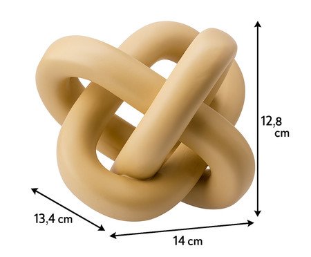 Escultura Elos de Correntes Bege | Westwing