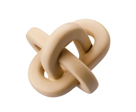 Escultura Elos de Correntes Bege | Westwing
