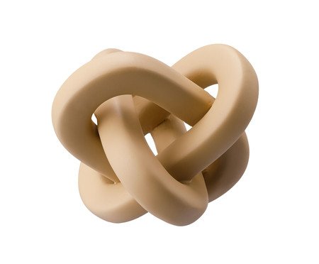 Escultura Elos de Correntes Bege | Westwing