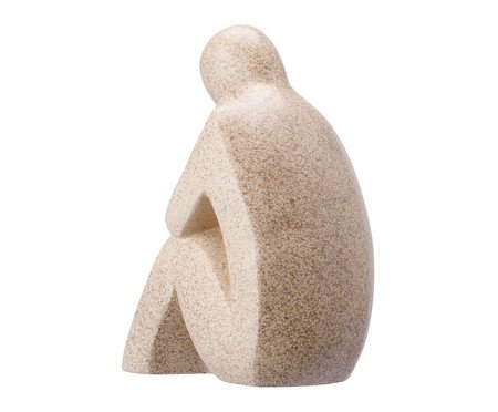Escultura Reflexão Bege | Westwing