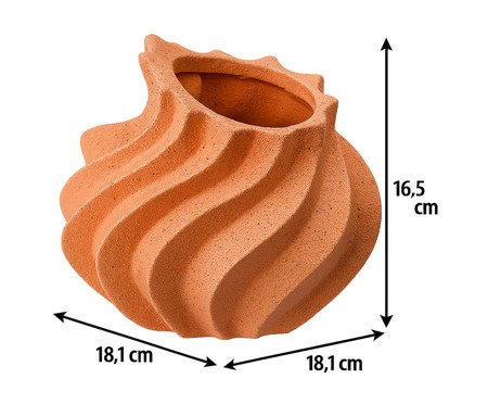Vaso Cerêmico Chamas Terracota | Westwing