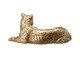 Escultura Onça em Repouso Dourada, Dourado | WestwingNow