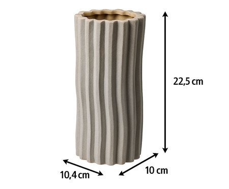 Vaso Cerêmico Redondo Listras Fendi | Westwing