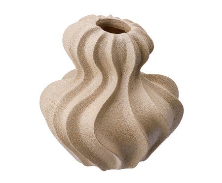 Vaso Cerêmico Ondas Bege | Westwing