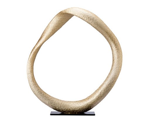 Escultura Anel Dourada, Dourado | WestwingNow