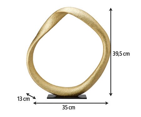 Escultura Anel Dourada | Westwing