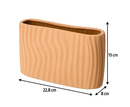Vaso Cerêmico Relevos Marrom | Westwing