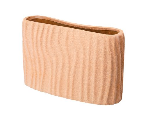 Vaso Cerêmico Relevos Marrom, Marrom | WestwingNow