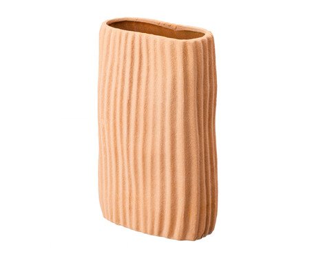Vaso Cerêmico Listras Marrom | Westwing