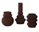 Trio de Vasos Alquimia Marrom, brown | WestwingNow