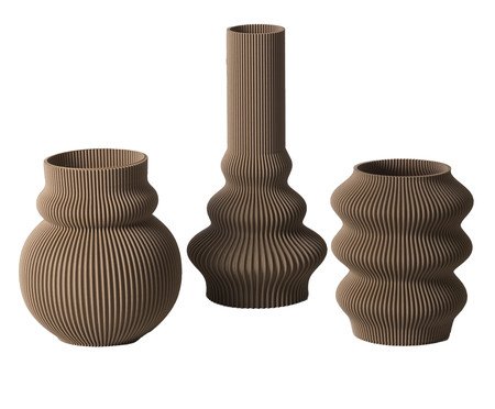 Trio de Vasos Alquimia Bege | Westwing