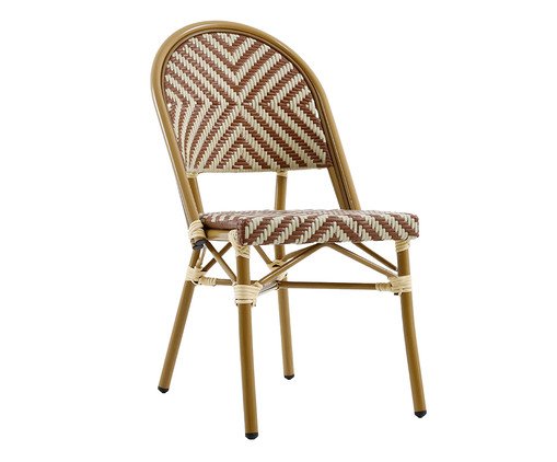 Cadeira Bistrô Sena Marrom e Creme, multicolor | WestwingNow