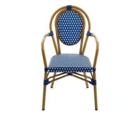 Cadeira Bistrô com Braços Blavet Azul | Westwing