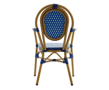 Cadeira Bistrô com Braços Blavet Azul | Westwing