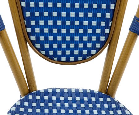 Cadeira Bistrô com Braços Blavet Azul | Westwing
