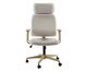 Cadeira Office Gran Chicago Bege com Pés Ouro Claro, beige | WestwingNow