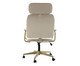 Cadeira Office Gran Chicago Bege com Pés Ouro Claro, beige | WestwingNow