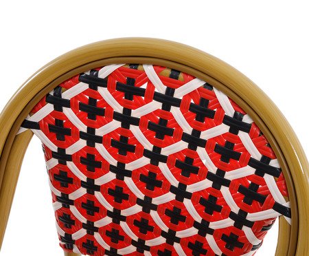 Cadeira Bistrô Aron Vermelho e Preto | Westwing
