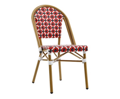 Cadeira Bistrô Aron Vermelho e Preto, multicolor | WestwingNow